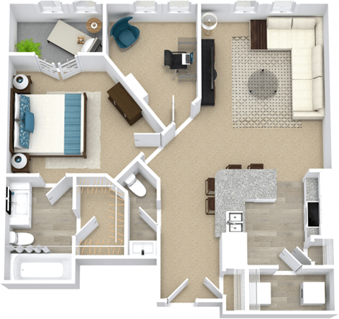 the floor plan of fountain court apartments grove